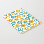 Buttons - Geometric Pattern in Turquoise, Orange, Yellow, and White Notebook Gallery Image 2