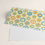 Buttons - Geometric Pattern in Turquoise, Orange, Yellow, and White Wrapping Paper Gallery Image 2