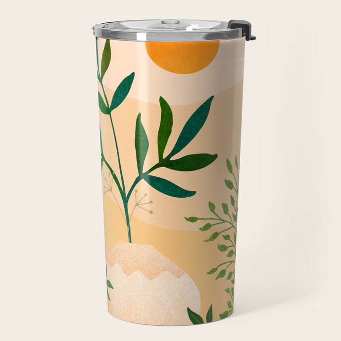 Bohemian Summer / Landscape Illustration Travel Mug Gallery Image 2