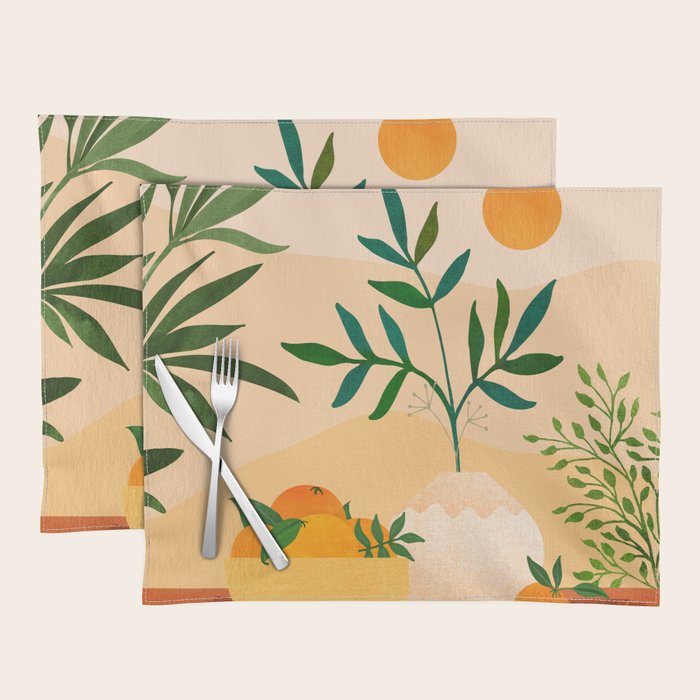 Bohemian Summer / Landscape Illustration Placemat Gallery Image 1