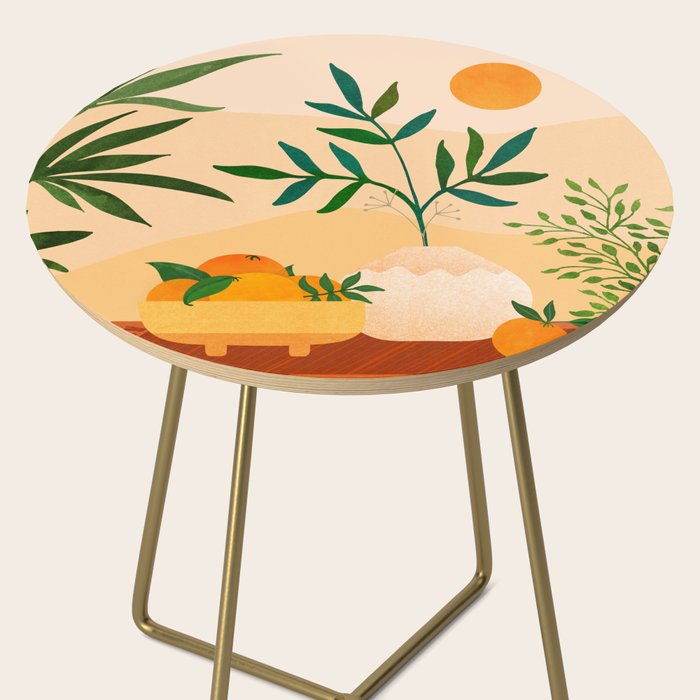 Bohemian Summer / Landscape Illustration Side Table Gallery Image 2