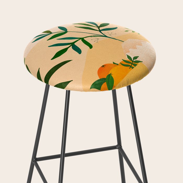 Bohemian Summer / Landscape Illustration Stool Gallery Image 2