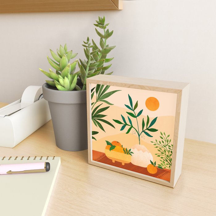 Bohemian Summer / Landscape Illustration Mini Art Print Gallery Image 2