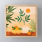 Bohemian Summer / Landscape Illustration Mini Art Print Gallery Image 1