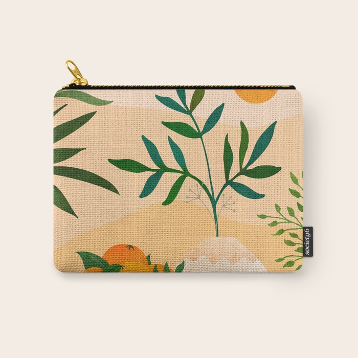 Bohemian Summer / Landscape Illustration Carry All Pouch Gallery Image 1