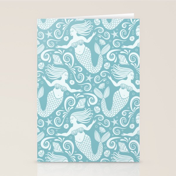 Mermaid Swim Stationery Card Gallery Image 2