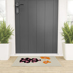 Black floral Vase Welcome Mat Gallery Image 3
