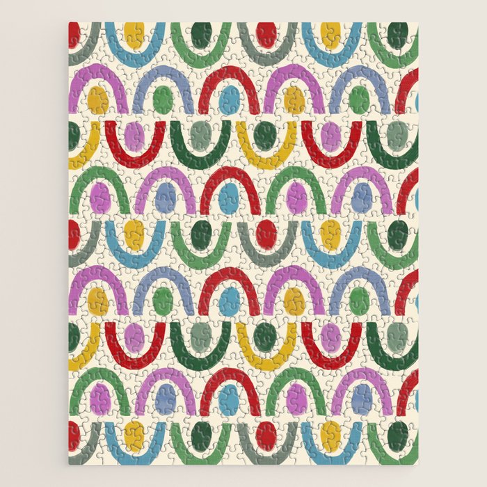 Dopamine Decor Arches and Circles Jigsaw Puzzle Gallery Image 1
