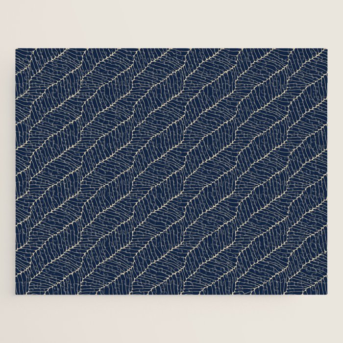 Organic Nature Navy Blue Jigsaw Puzzle Gallery Image 1