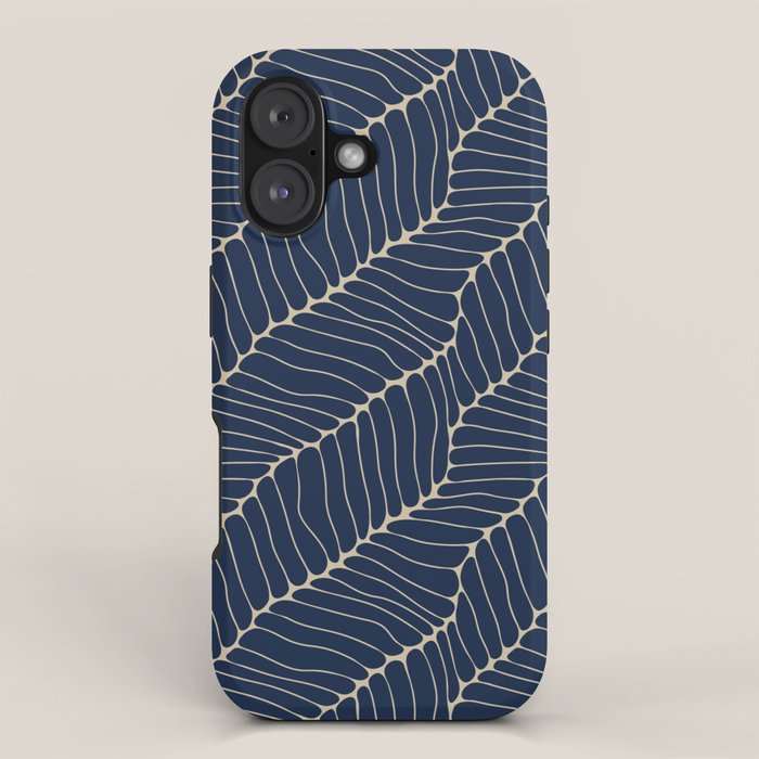 Organic Nature Navy Blue iPhone Case Gallery Image 1