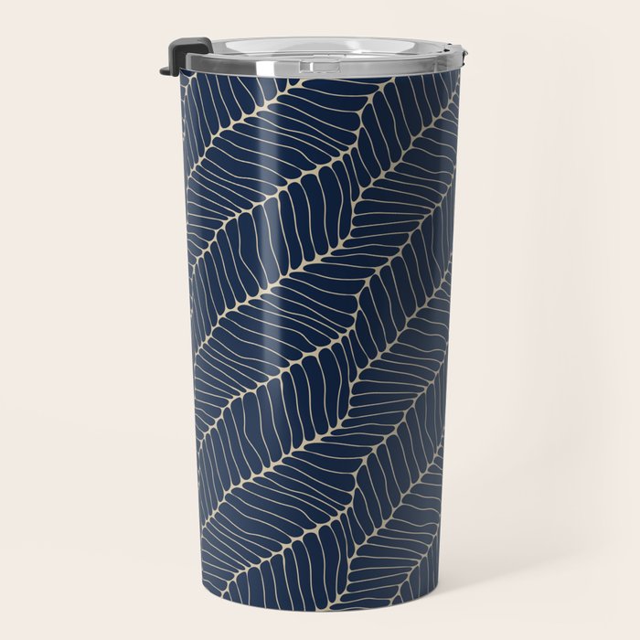 Organic Nature Navy Blue Travel Mug Gallery Image 3
