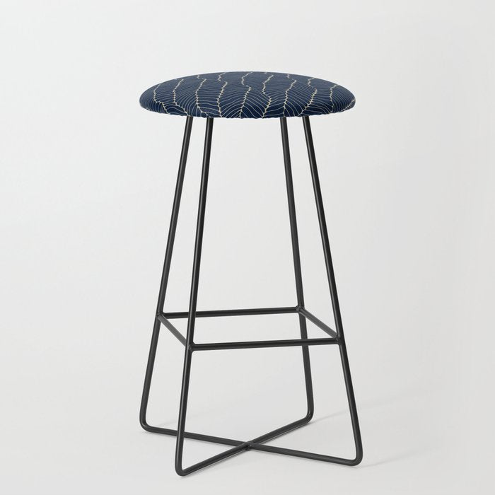 Organic Nature Navy Blue Stool Gallery Image 1