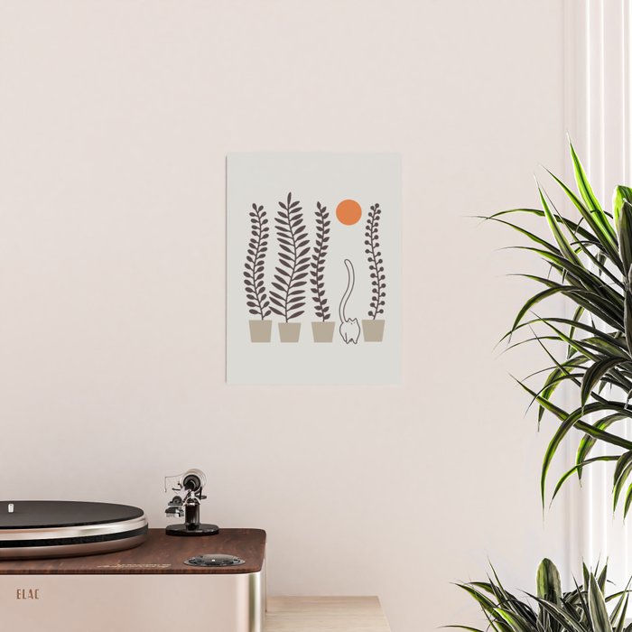 Cat and Plant 64: Dancing Tail Poster Gallery Image 2