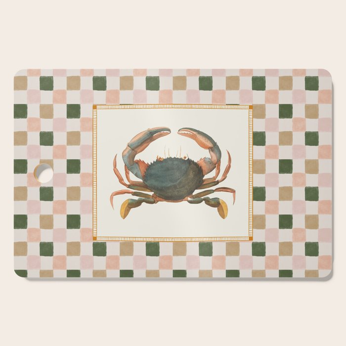 Checkered Crab Cutting Board Gallery Image 1