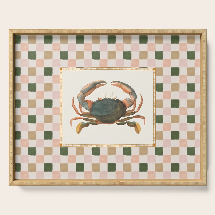 Checkered Crab Serving Tray Gallery Image 1