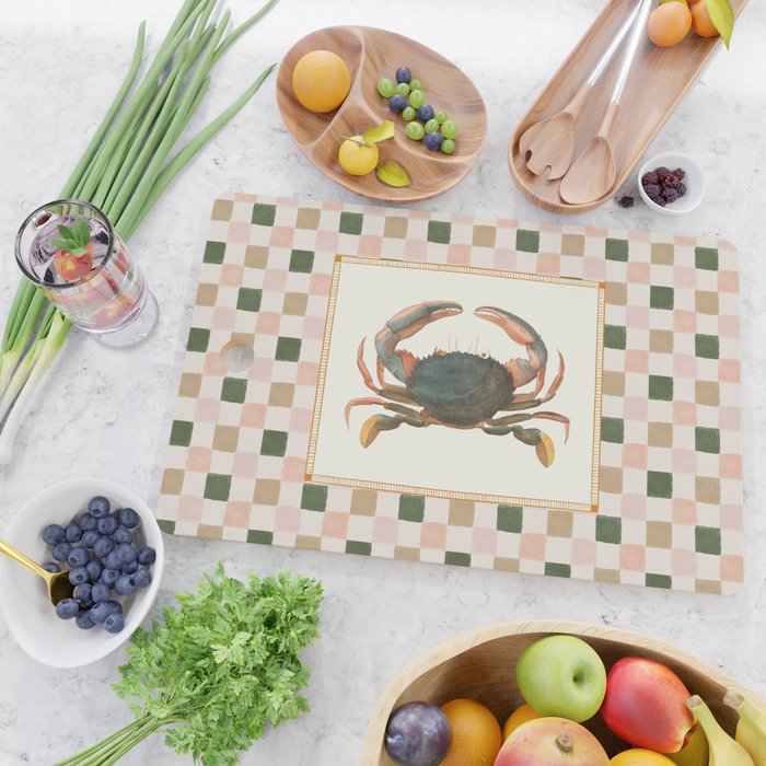 Checkered Crab Cutting Board Gallery Image 2