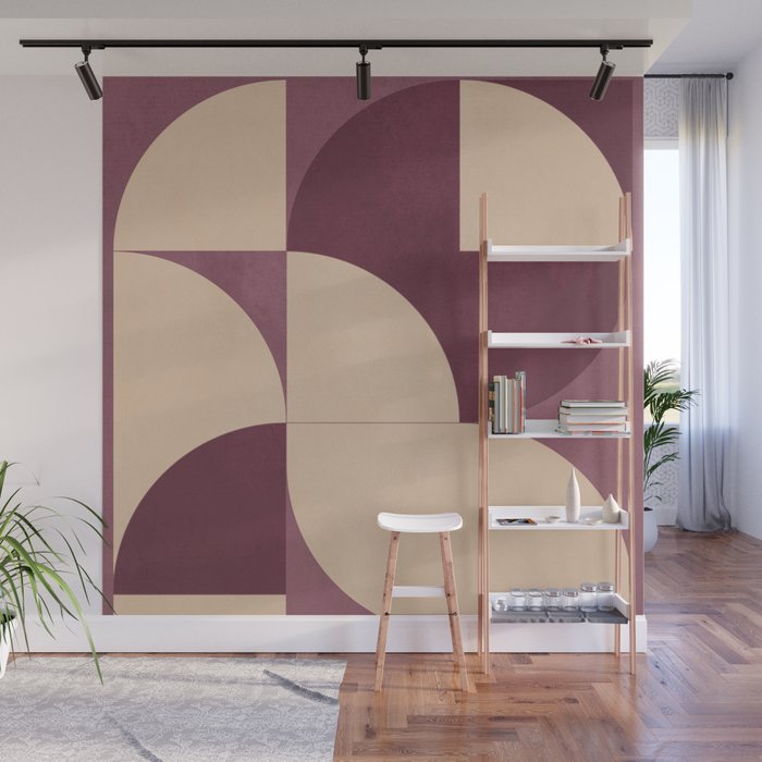 Modern geometric shapes 53 Wall Mural Gallery Image 1