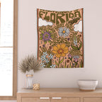Florida Wildflowers Wall Tapestry Gallery Image 2