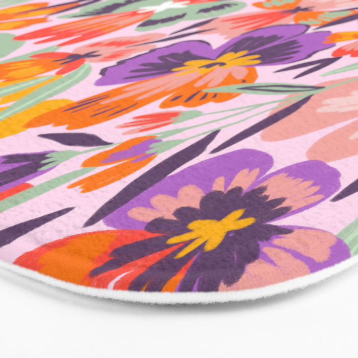 Pansies Bath Mat Gallery Image 3