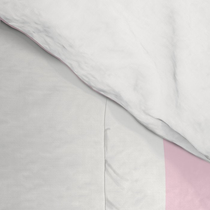 Pretty Monstera Plant in blue and pink Comforter Gallery Image 4