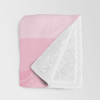Pretty Monstera Plant in blue and pink Throw Blanket Gallery Image 3