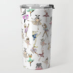 Animal Square Dance Hipster Ballerinas Travel Mug Gallery Image 2