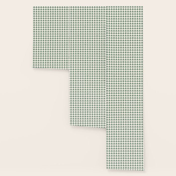 Clovers XXXVI Sage Green Botanical Pattern Wallpaper Gallery Image 3