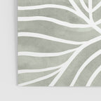 Sage green leaf line art Poster Gallery Image 3