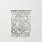 Sage green leaf line art Wall Hanging Gallery Image 1