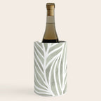 Sage green leaf line art Wine Chiller Gallery Image 2
