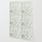 Sage green leaf line art Wallpaper Gallery Image 2