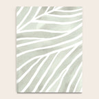 Sage green leaf line art Notebook Gallery Image 4
