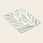 Sage green leaf line art Notebook Gallery Image 3