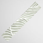 Sage green leaf line art Table Runner Gallery Image 3
