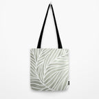 Sage green leaf line art Tote Bag Gallery Image 2