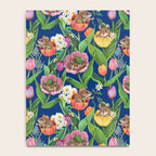 Spring Tulips with Cute Mouse - blue Notebook Gallery Image 4