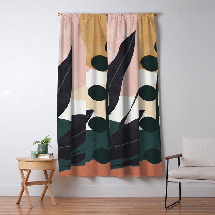 Abstract Landscape Window Curtain Gallery Image 5