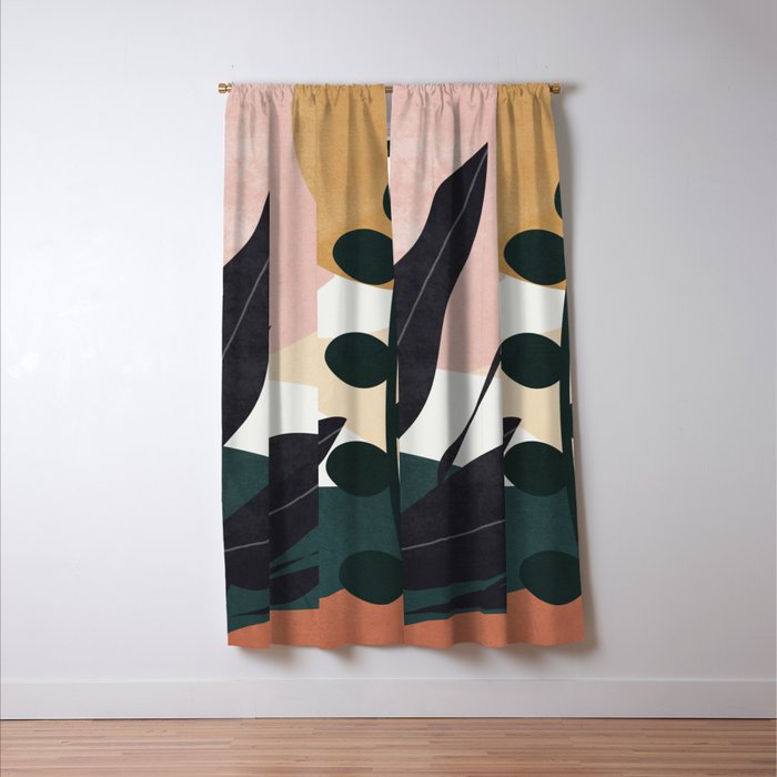 Abstract Landscape Window Curtain Gallery Image 3