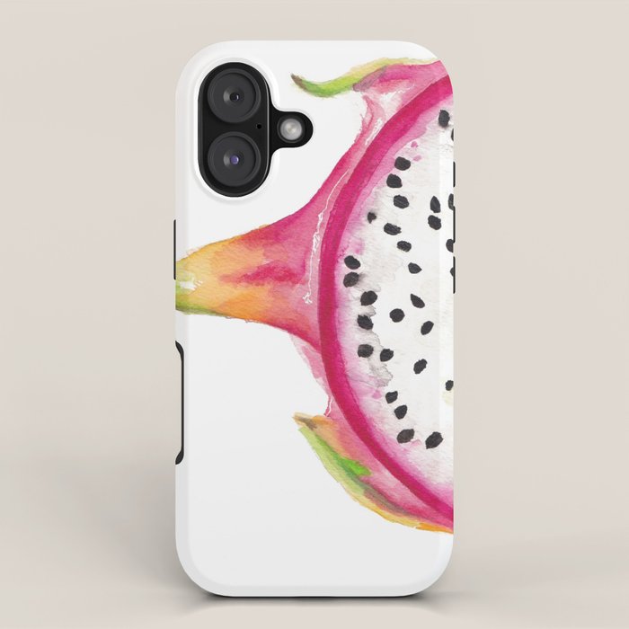 Tutti Frutti Dragonfruit Watercolor Painting iPhone Case Gallery Image 1