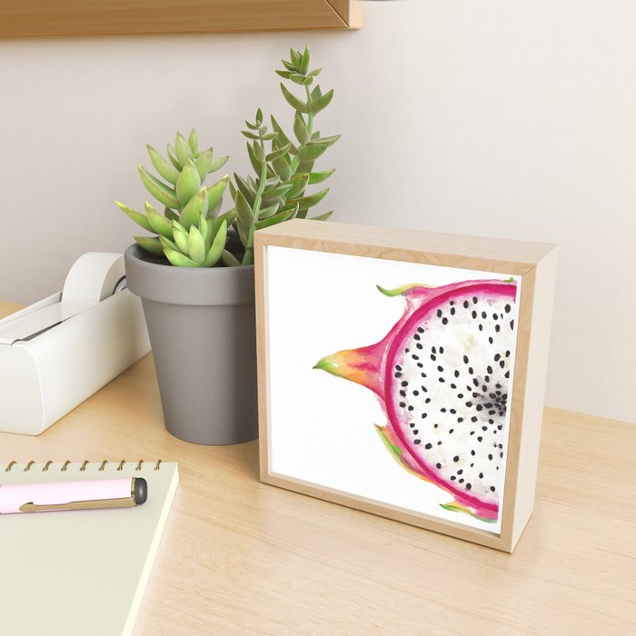 Tutti Frutti Dragonfruit Watercolor Painting Mini Art Print Gallery Image 2