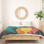 Rabbit and crescent moon Duvet Cover Gallery Image 3