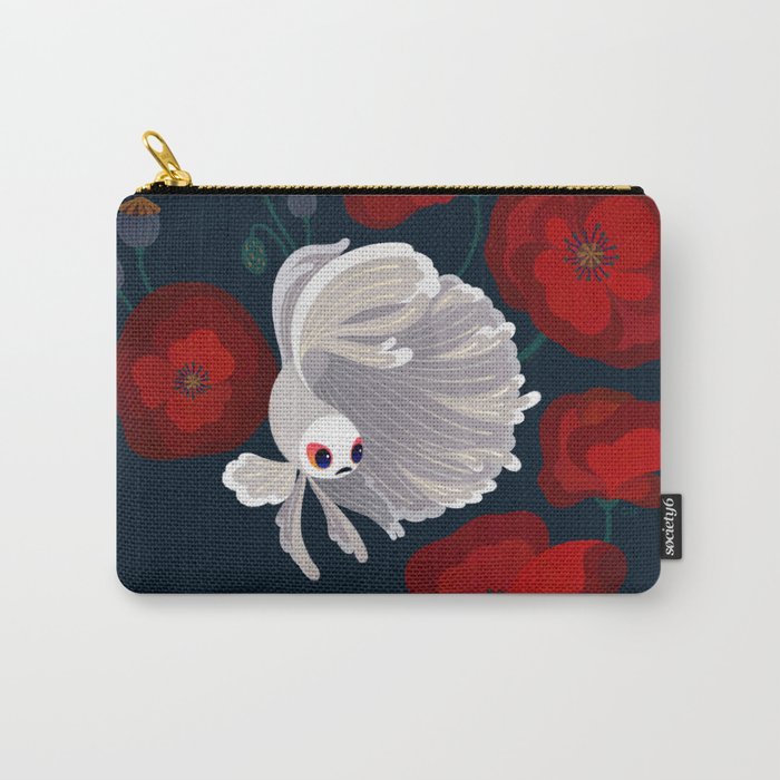 Bettas and Poppies Carry All Pouch Gallery Image 1