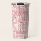 cafe buildings pink Travel Mug Gallery Image 1