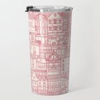 cafe buildings pink Travel Mug Gallery Image 3