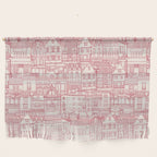 cafe buildings pink Wall Hanging Gallery Image 1