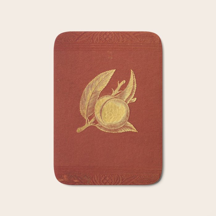 Gilded peach from "Peach Culture" by James Alexander Fulton, 1882 Bath Mat Gallery Image 1