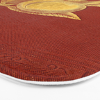 Gilded peach from "Peach Culture" by James Alexander Fulton, 1882 Bath Mat Gallery Image 3