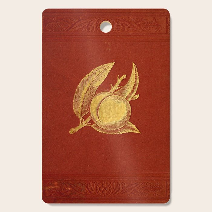Gilded peach from "Peach Culture" by James Alexander Fulton, 1882 Cutting Board Gallery Image 1