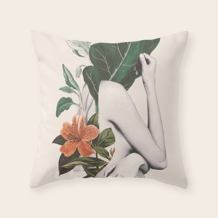 natural beauty-collage 2 Throw Pillow Gallery Image 1