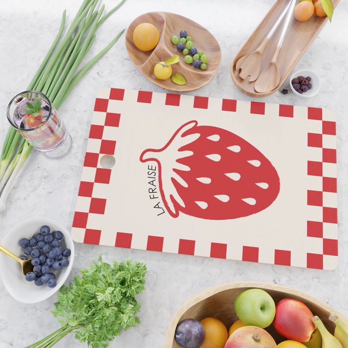 Fruit Series: Strawberry Cutting Board Gallery Image 2